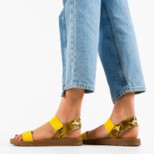 Sandale dama Neelam Galbene