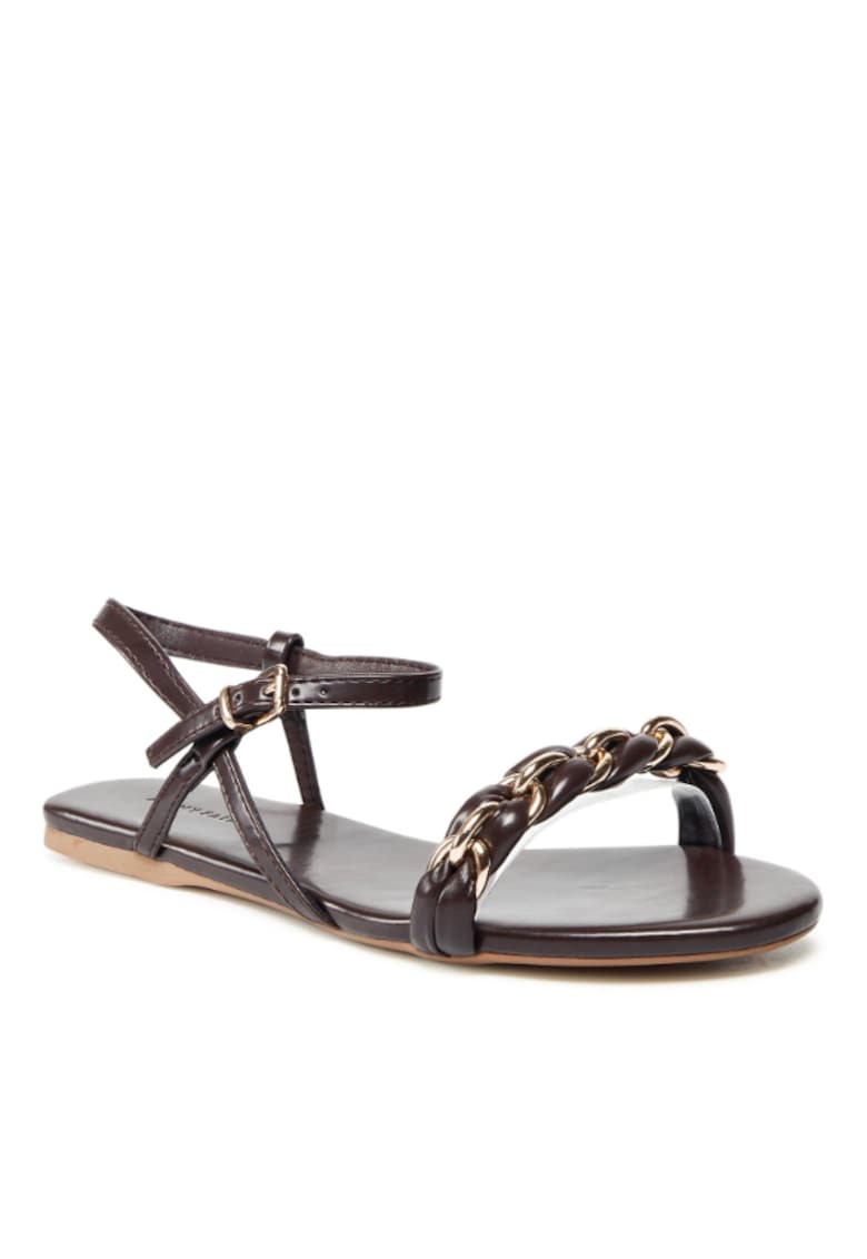 Sandale dama - Piele ecologica - Maro 1 Sandale dama - Piele ecologica - Maro