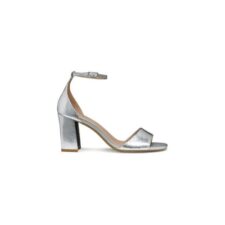Sandale dama  Piele naturala - Argintiu