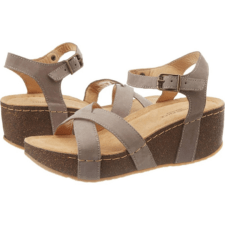 Sandale dama -  Piele naturala - Gri -