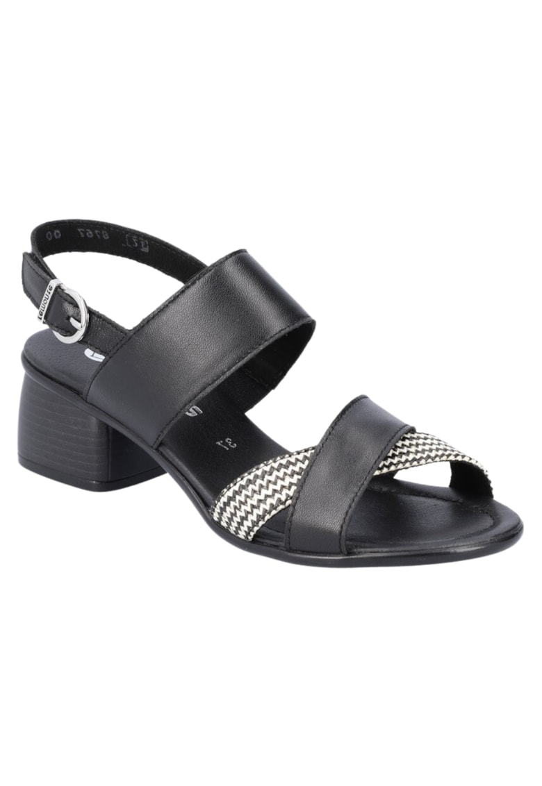 Sandale dama - R8767-00 - negru - peiele naturala - elegante - cu toc 1 Sandale dama -  R8767-00 - negru - peiele naturala - elegante - cu toc