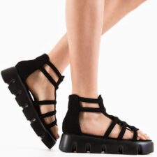 Sandale dama Rabat Negre