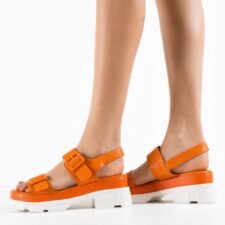 Sandale dama Robute Portocalii