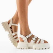 Sandale dama Rochan Albe