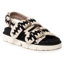 Sandale dama - SW461003A -  Piele naturala - 38 EU - Alb/Negru