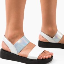 Sandale dama Sheryl Argintii