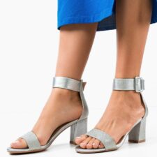 Sandale dama Shperry Argintii