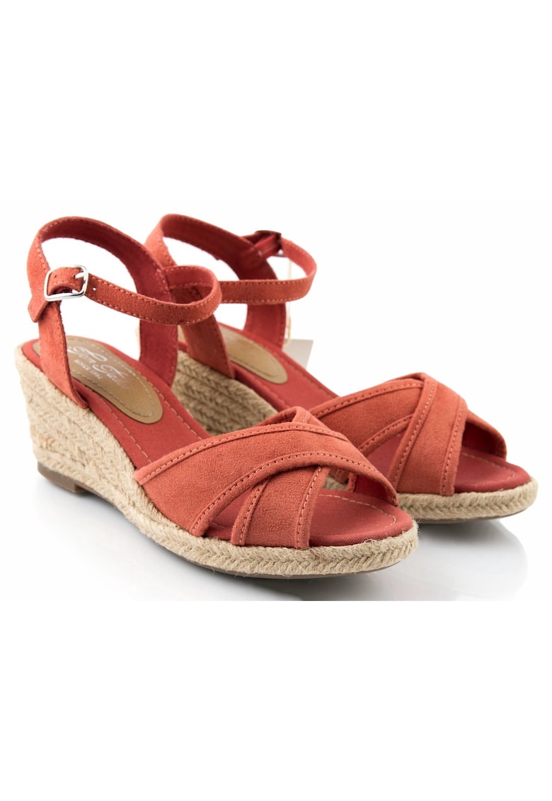 Sandale dama - Sintetic - Portocaliu/Maro - 1 Sandale dama - Sintetic - Portocaliu/Maro -