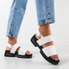 Sandale dama Trely Albe