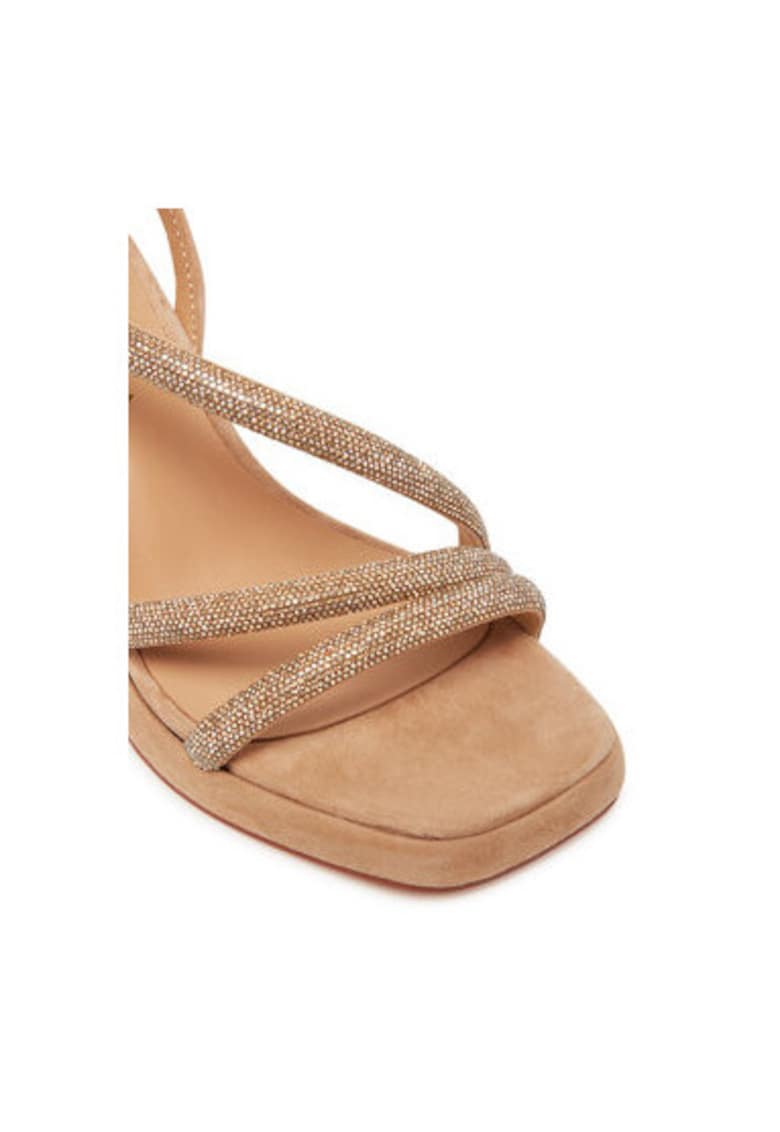 Sandale dama - V250790 - Textil - Bej 1 Sandale dama - V250790 -  Textil - Bej