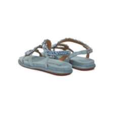 Sandale dama - V251605 -  Textil - Albastru