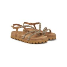 Sandale dama - V251705 -  Textil - Bej