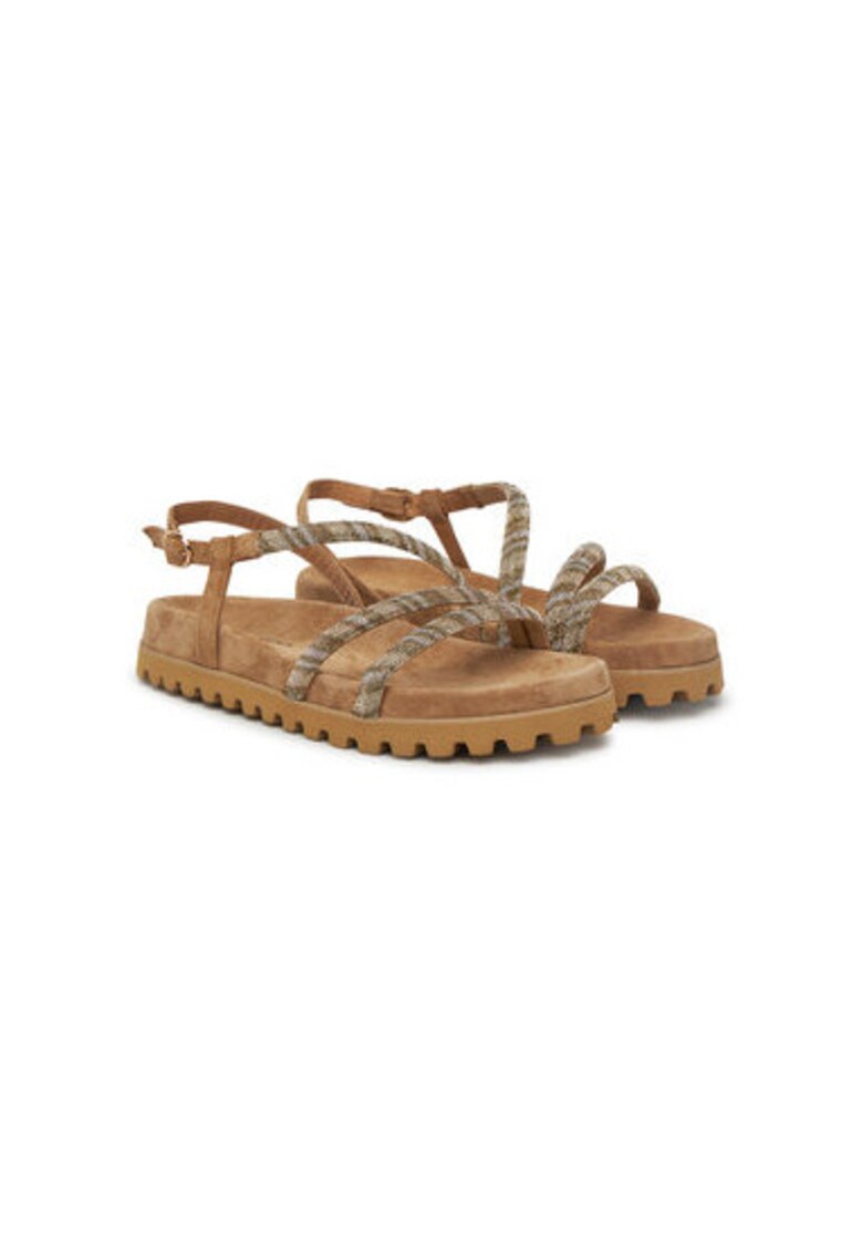 Sandale dama - V251705 - Textil - Bej 1 Sandale dama - V251705 - Textil - Bej