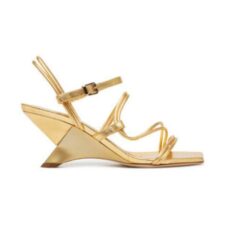 Sandale dama - Vic Matie - piele naturala - auriu -