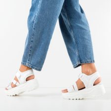 Sandale dama Wilde Albe