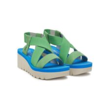 Sandale dama - YABI922FLY -  Piele naturala - Verde