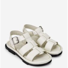 Sandale dama bej deschis din piele