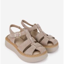 Sandale dama bej elegante