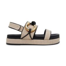 Sandale dama -  bej - material textil