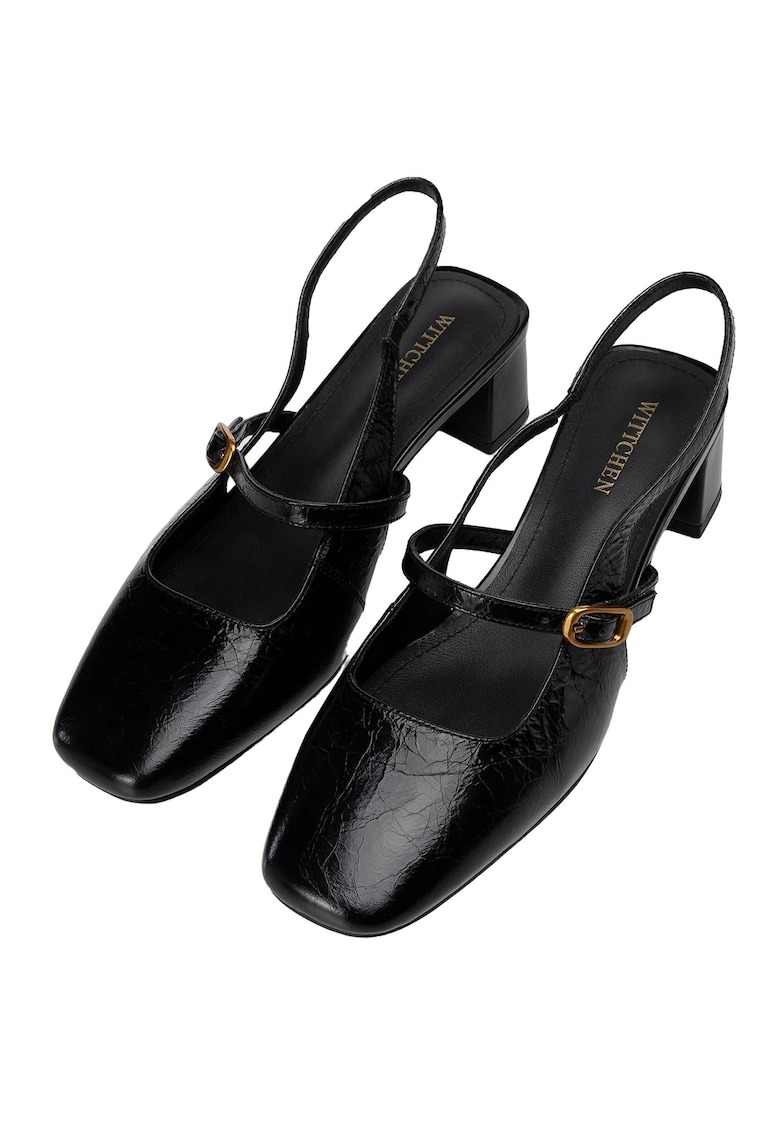 Sandale dama - curele reglabile - piele naturala - negru 1 Sandale dama - curele reglabile - piele naturala - negru