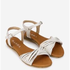 Sandale dama din piele naturala crem deschis