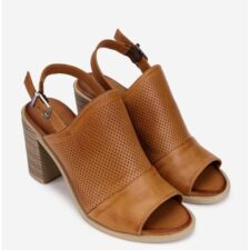 Sandale dama din piele naturala maro