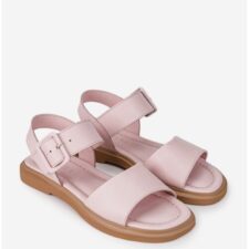 Sandale dama din piele roz pudra