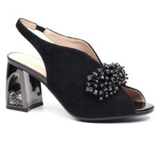 Sandale dama elegante 815 2 negru velur