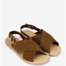 Sandale dama maro din piele intoarsa