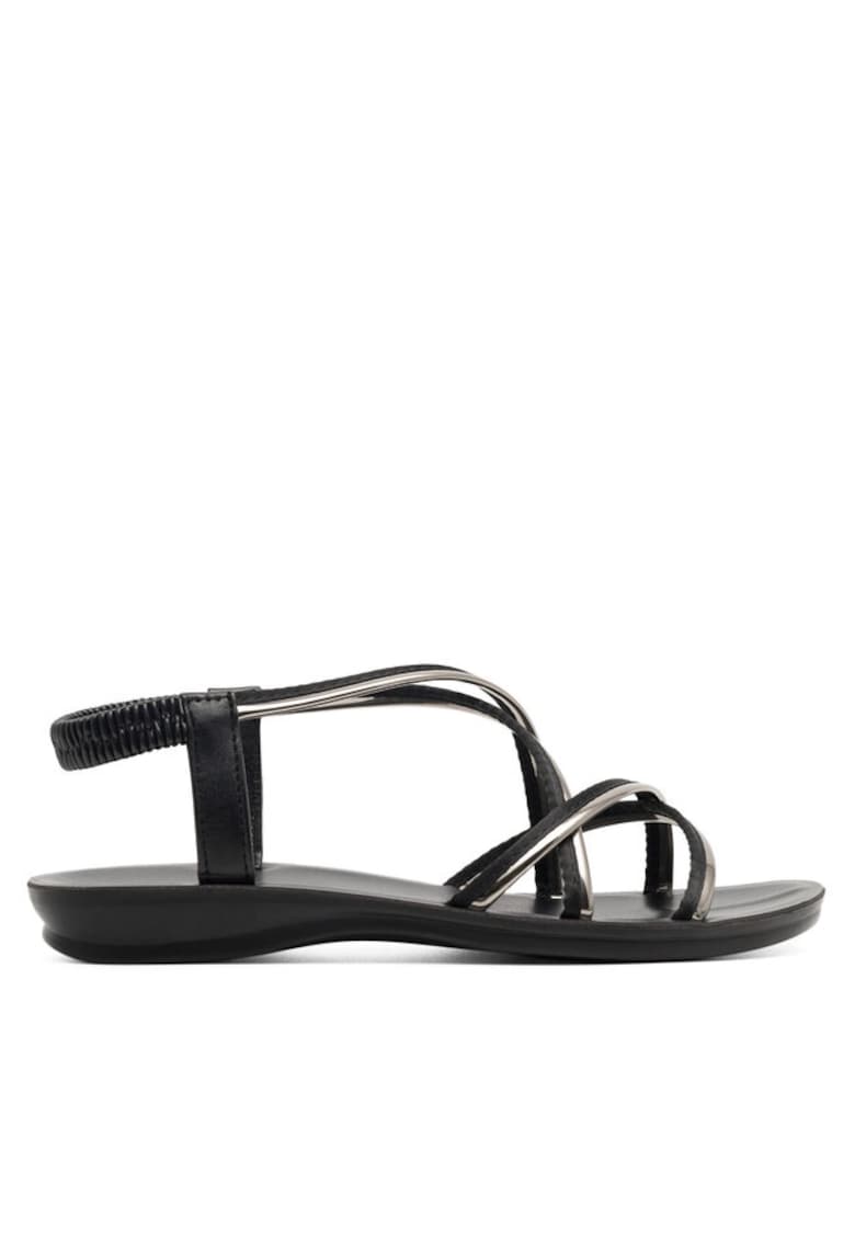 Sandale dama material sintetic - culoare negru 1 Sandale dama material sintetic - culoare negru