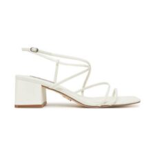 Sandale dama -  piele ecologica - alb -