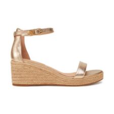 Sandale dama -  piele naturala - auriu -