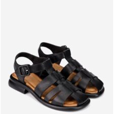 Sandale dama  piele neagra