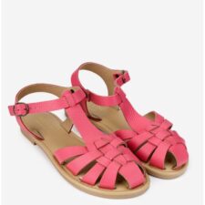 Sandale dama roz din piele naturala