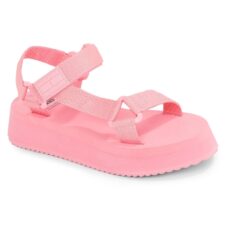 Sandale dama -  roz - material textil