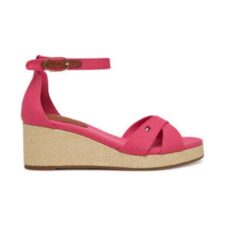 Sandale dama -  roz - material textil - talpa plata