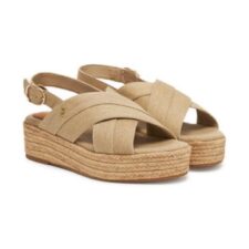 Sandale dama  textil - bej