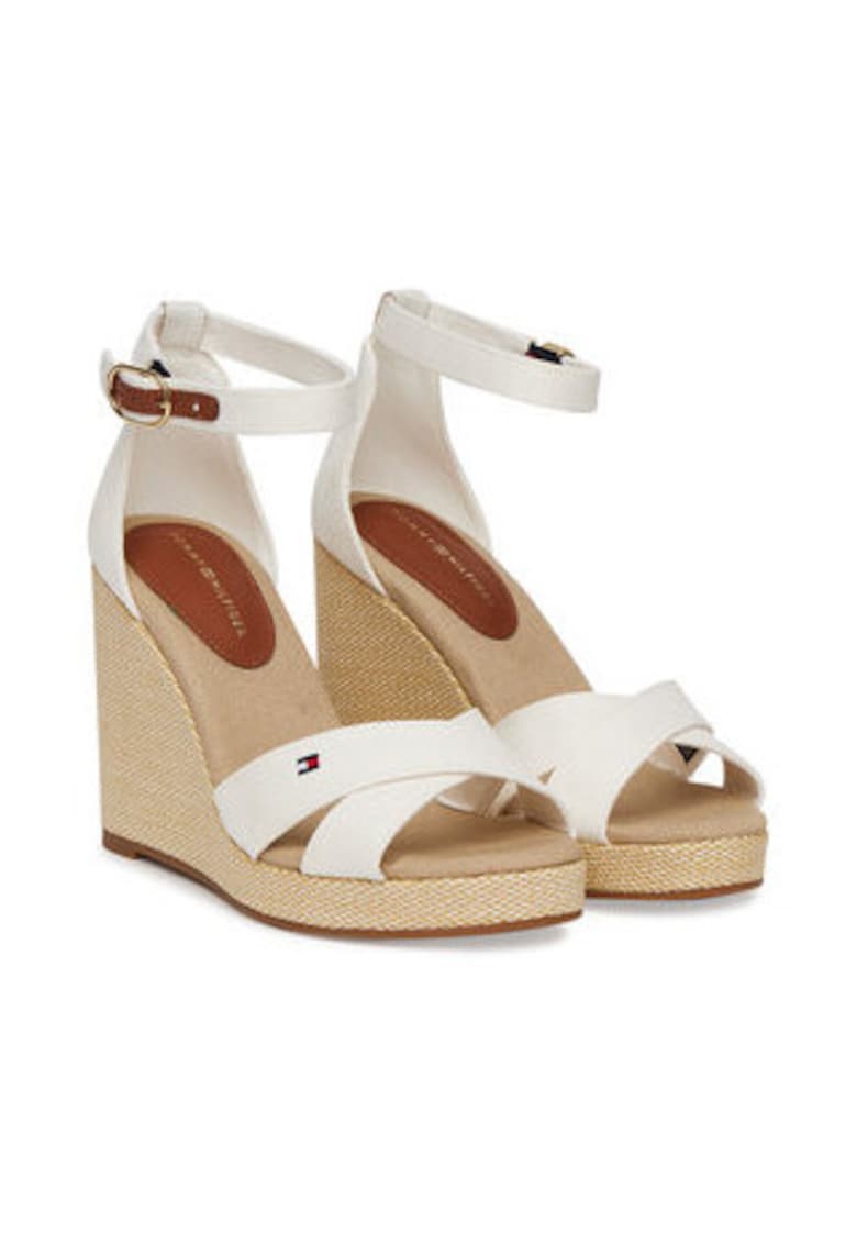 Sandale de dama - 305158277 - textil - bej - 1 Sandale de dama - 305158277 - textil - bej -