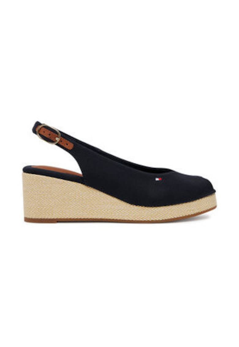 Sandale de dama - material textil - albastru 1 Sandale de dama - material textil - albastru