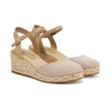 Sandale de dama -  textil - bej -