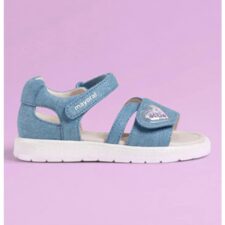 Sandale de denim cu velcro