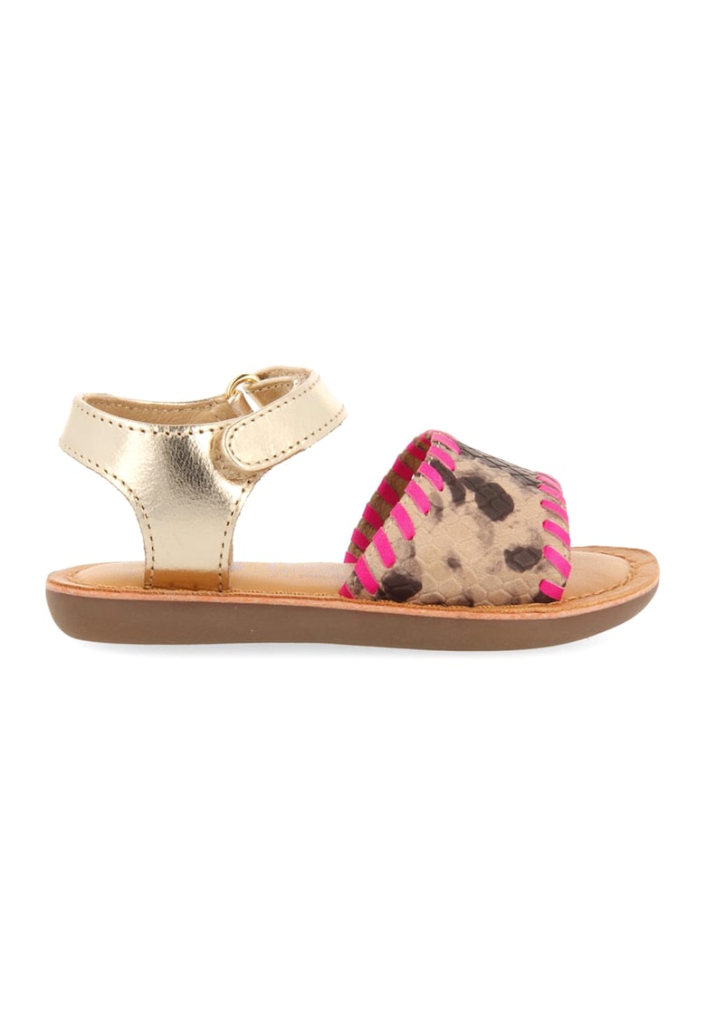 Sandale de piele cu animal print Elanora 1 Sandale de piele cu animal print Elanora
