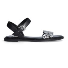 Sandale de piele cu anouri metalice