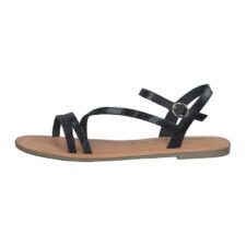 Sandale de piele cu aplicatii cu strasuri