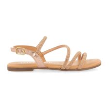 Sandale de piele cu aplicatii cu strasuri Jeceaba