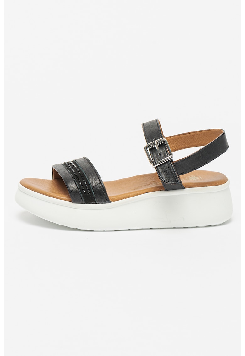 Sandale de piele cu aplicatii de strasuri Wendy 1 Sandale de piele cu aplicatii de strasuri Wendy