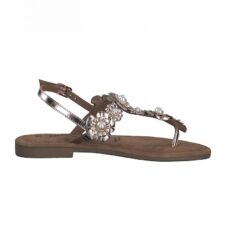 Sandale de piele cu aplicatii floare