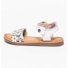 Sandale de piele cu aplicatii florale Mazara