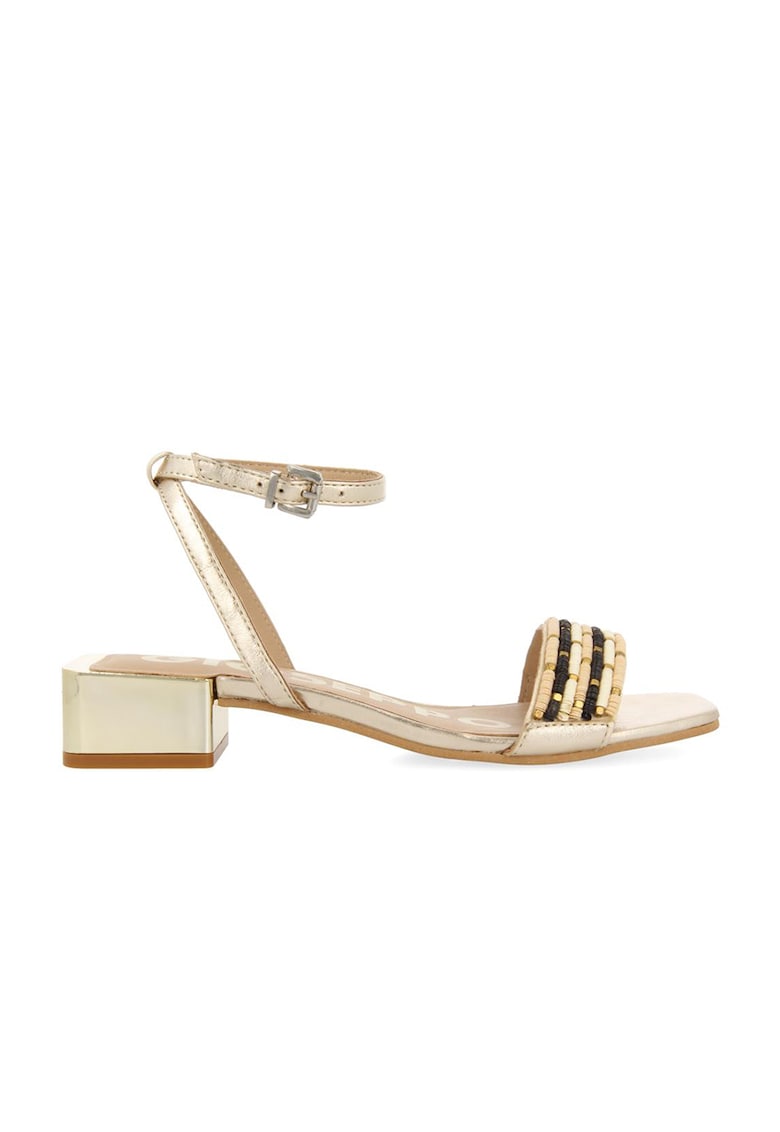 Sandale de piele cu aplicatii impletite Buin 1 Sandale de piele cu aplicatii impletite Buin