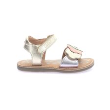 Sandale de piele cu aspect lucios